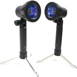 Set van 2 continue gloeilampen met 22 cm ondersteuning