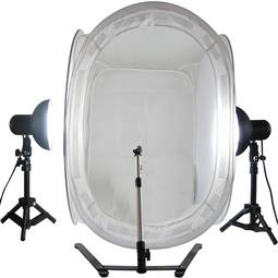 Suitcase studio photo portable avec des lumières et 40cm trépied