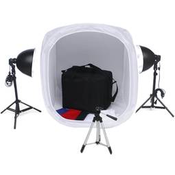 Sac 75cm studio photo portable avec des lumières et un trépied