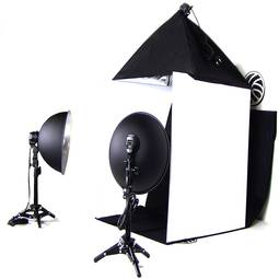 Portátil Photo Studio 60 centímetros softbox e holofotes