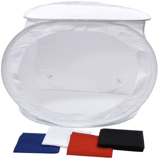 Portable photo studio with softbox 70cm and supports and suitcase