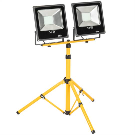 Suporte para duas luzes de estudo com 3 seções e 165 cm