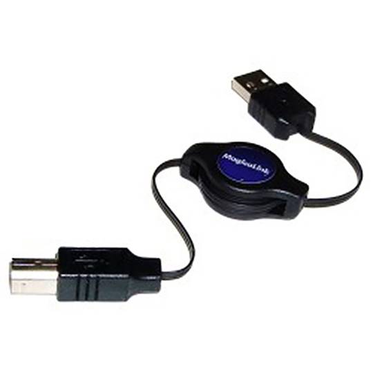 Retractable USB Cable 120 cm (AM/BM)