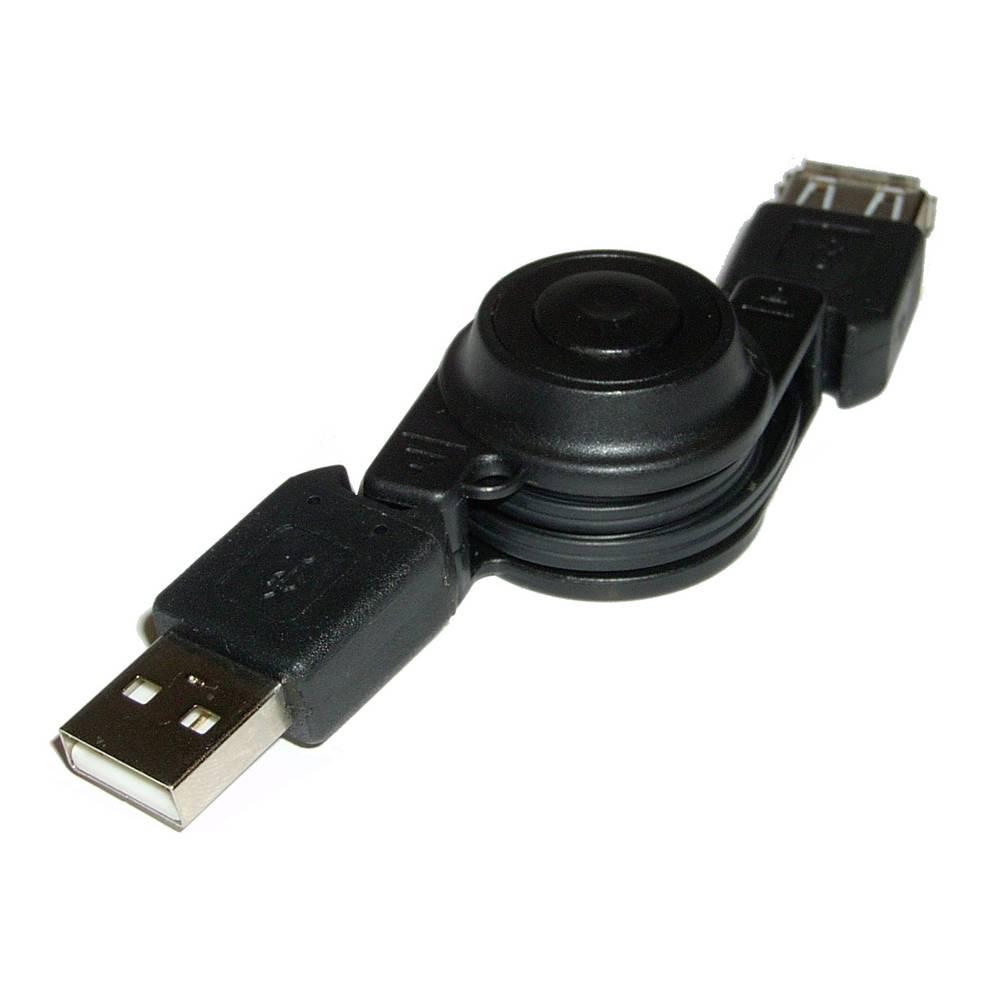 USB câble rétractable de 80 cm (AM/AH)