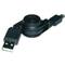 Retractable USB Cable 80 cm (AM/MiniUSB5PinM) Type B