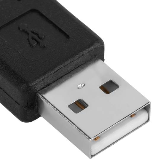 120 cm intrekbare USB-kabel (AM / MiniUSB4PinM) Mitsumi