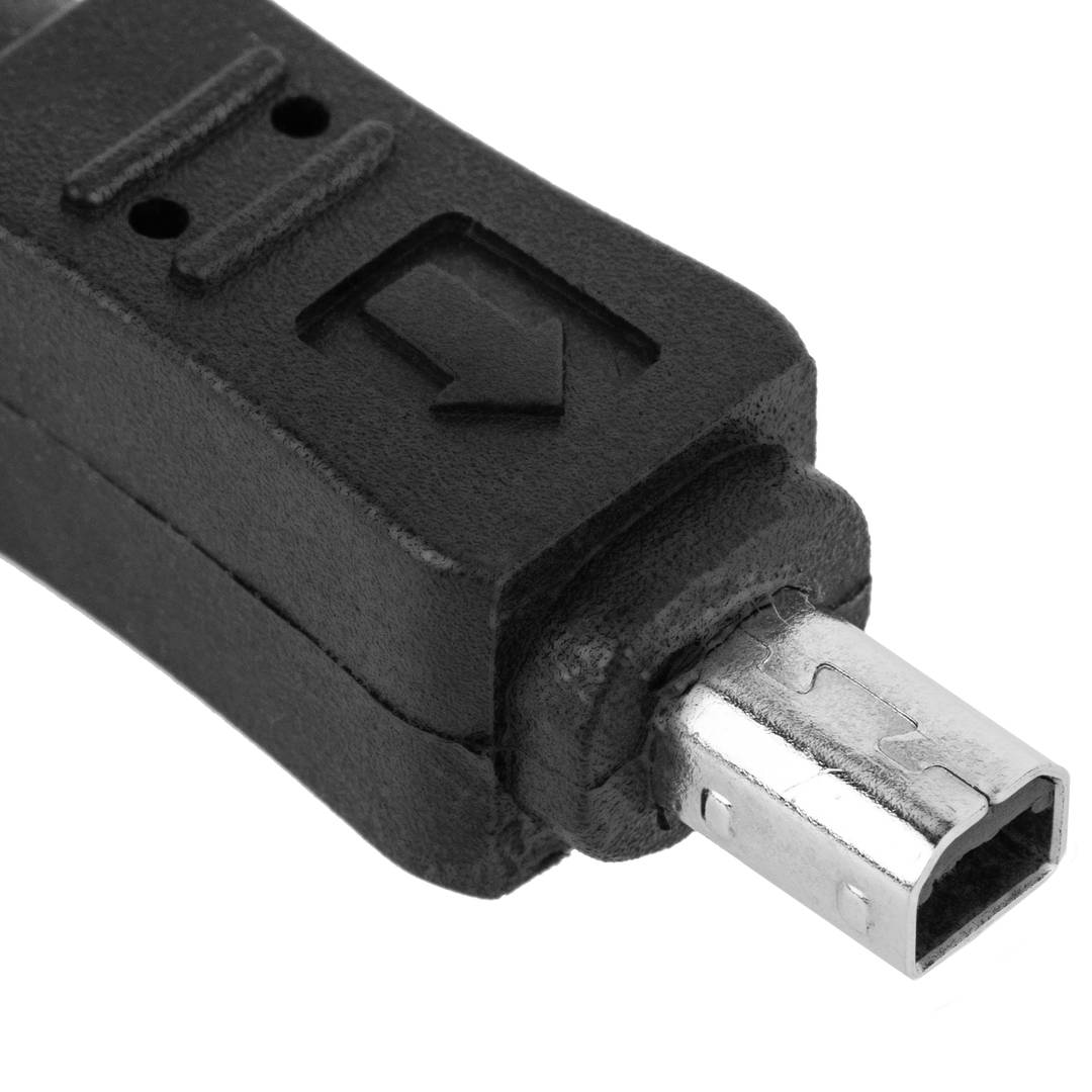 120 cm intrekbare USB-kabel (AM / MiniUSB4PinM) Mitsumi
