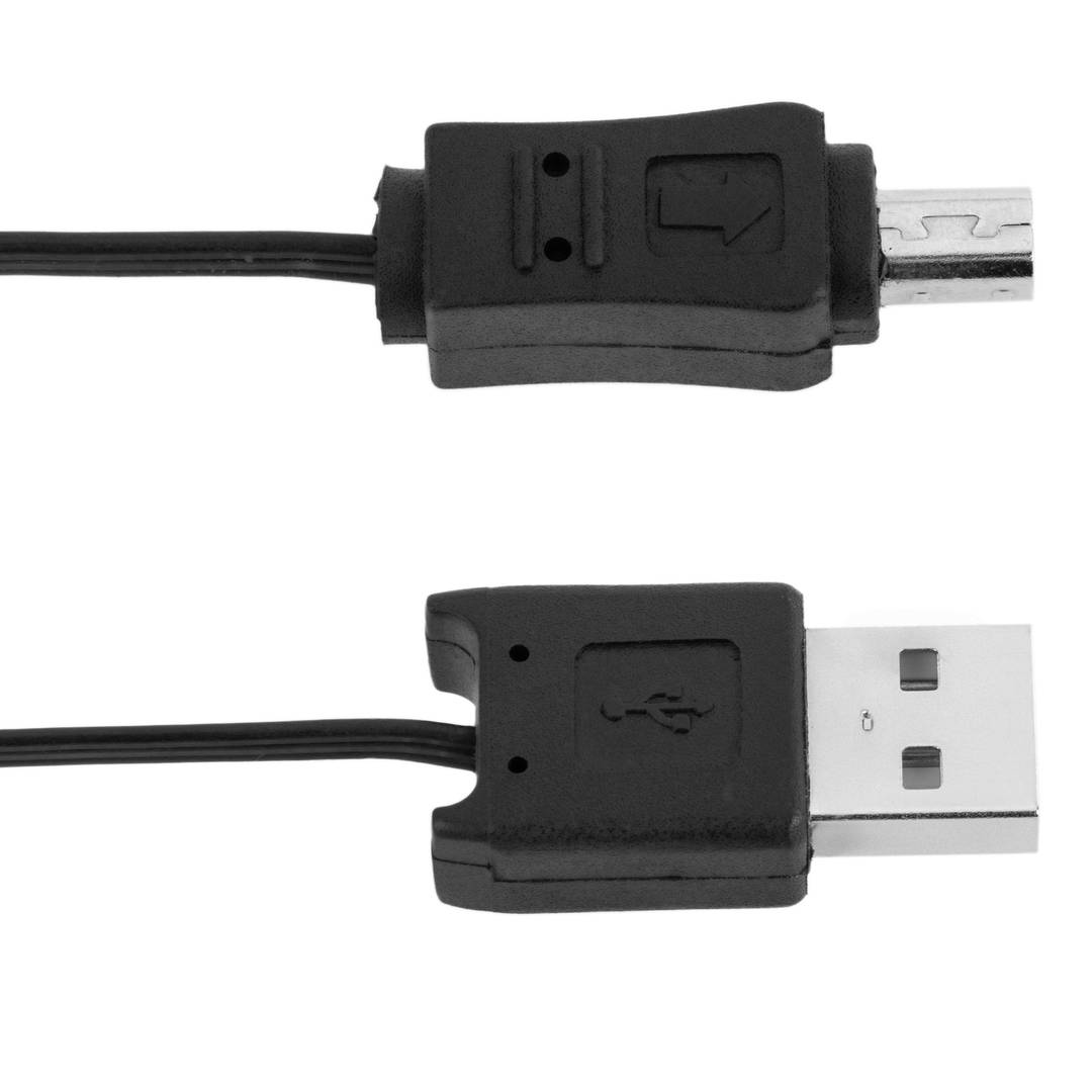 120 cm intrekbare USB-kabel (AM / MiniUSB4PinM) Mitsumi