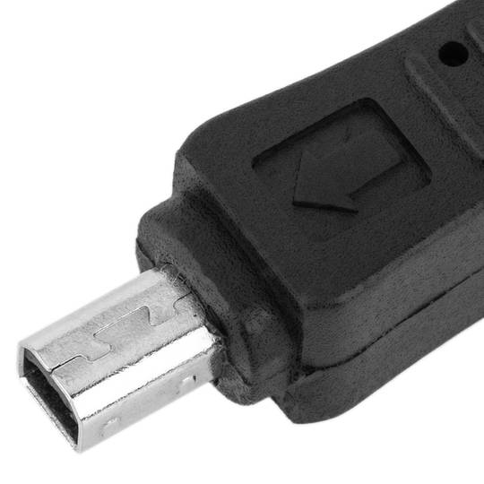 120 cm intrekbare USB-kabel (AM / MiniUSB4PinM) Mitsumi