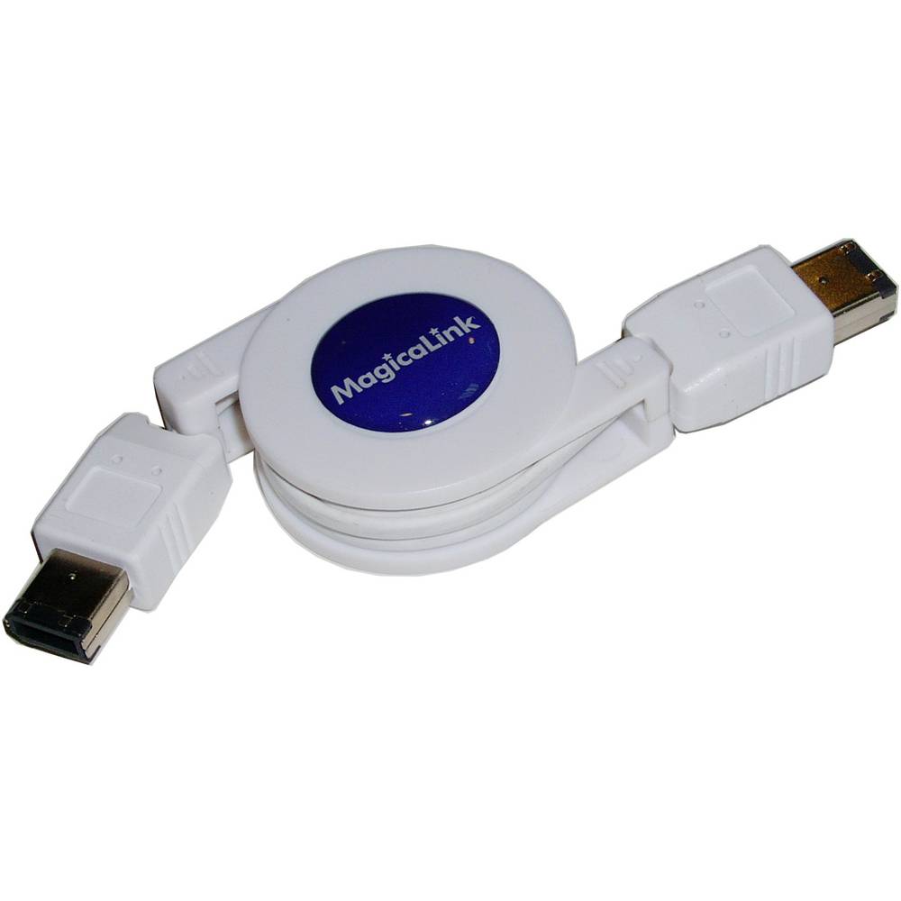 400 IEEE 1394 FireWire Cable Retractable 120cm (6Pin-M/M)