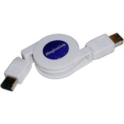 FireWire 400 IEEE 1394 intrekbare kabel 120cm (6Pin-M / M)
