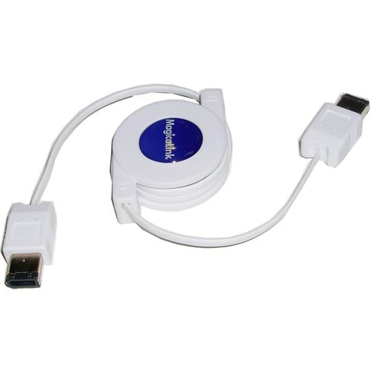 400 IEEE 1394 FireWire Cable Retractable 120cm (6Pin-M/M)