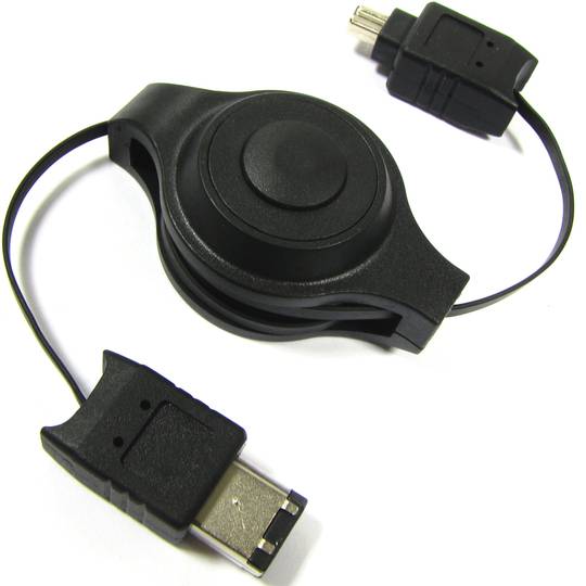 400 IEEE 1394 FireWire 120 centímetros retrátil (6Pin-M/4Pin-M)