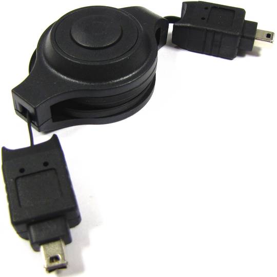 FireWire 400 IEEE 1394 intrekbare kabel 120cm (4Pin-M / M)
