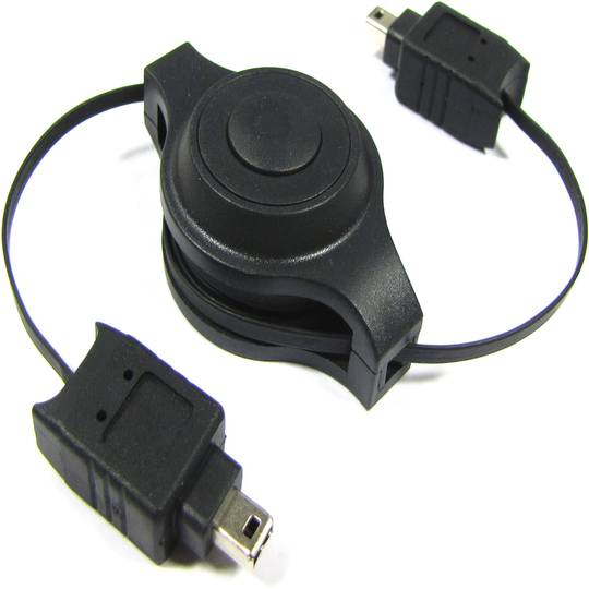 FireWire 400 IEEE 1394 intrekbare kabel 120cm (4Pin-M / M)