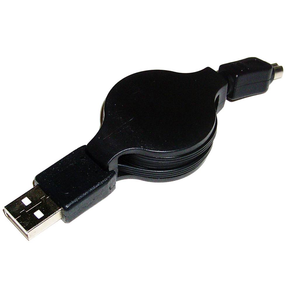 Intrekbare USB 2.0-kabel naar Olympus 120 cm (AM / Olympus8P)
