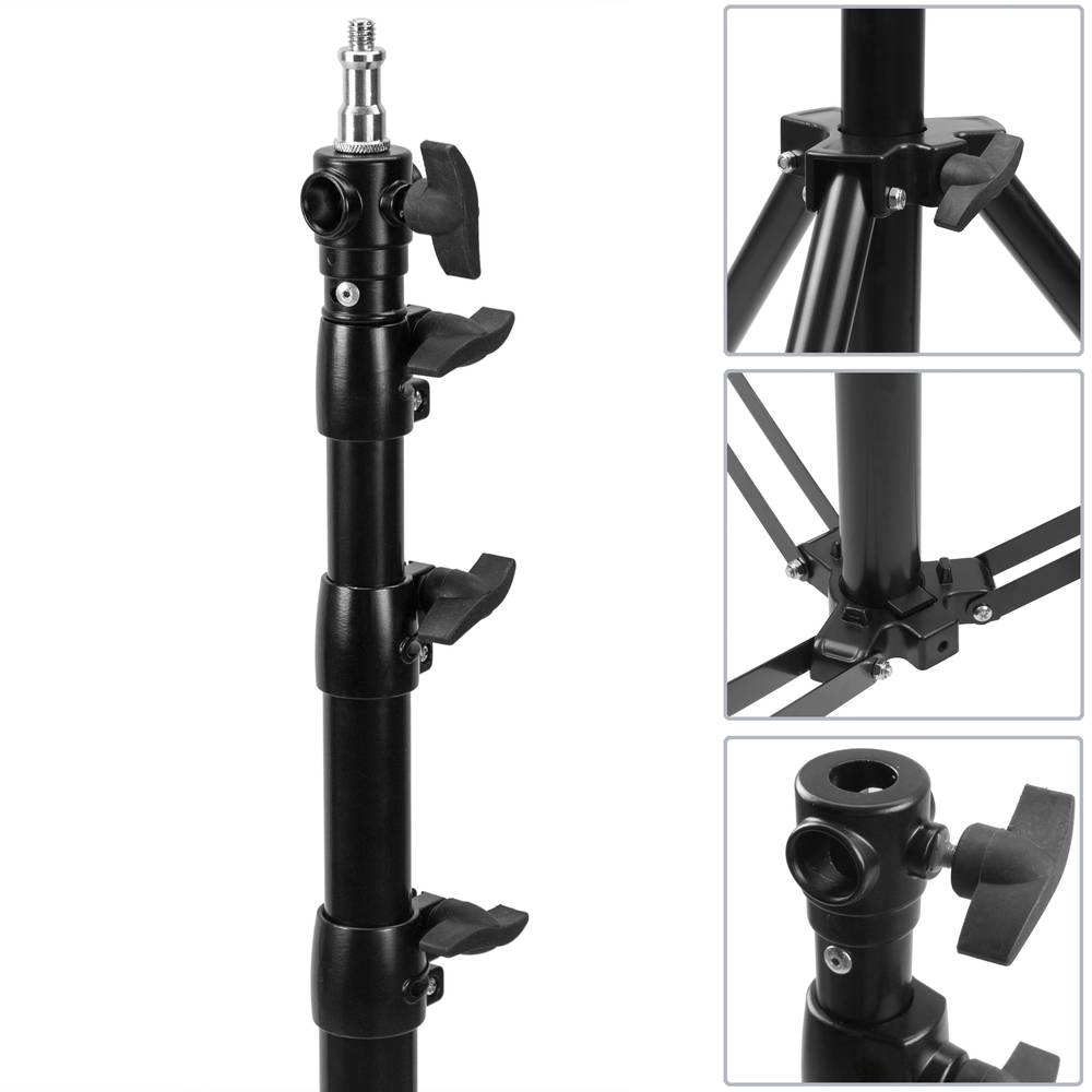 Ondersteuning voor studiofocus van 430 cm uit 4 secties