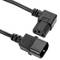 Cable d'alimentació IEC-60320 de C13-colzat a C14 de 3 m