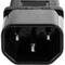 Cable d'alimentació IEC-60320 de C13-colzat a C14 de 3 m