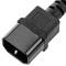 Cable d'alimentació IEC-60320 de C13-colzat a C14 de 3 m