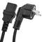 Cable eléctrico de alimentación IEC60320 C13-hembra a Schuko-macho 30cm