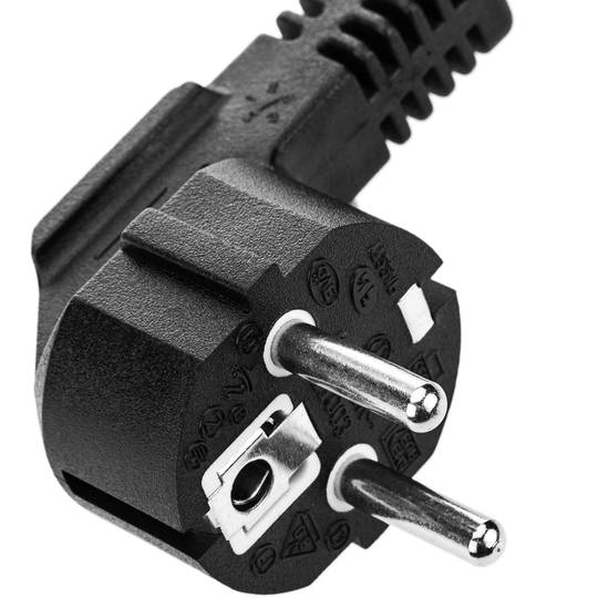 Cable eléctrico de alimentación IEC60320 C13-hembra a Schuko-macho 30cm