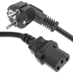 Cable eléctrico de alimentación IEC60320 C13-hembra a Schuko-macho 3 m