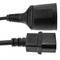 Cavo elettrico di alimentazione IEC-60320 C14 per Schuko femmina 1m