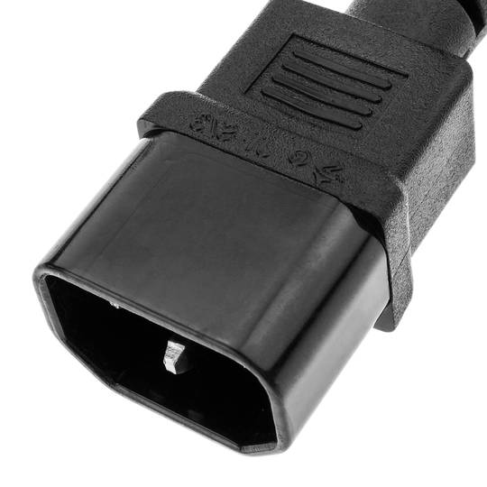 Cavo elettrico di alimentazione IEC-60320 C14 per Schuko femmina 1m