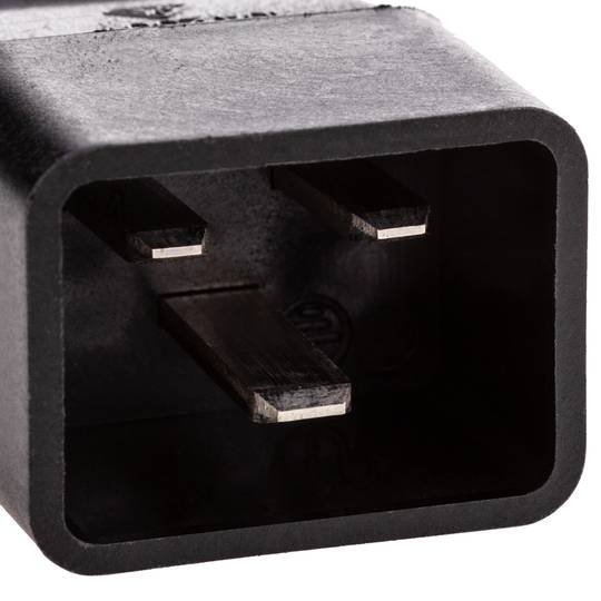 IEC-60320 0.2m voedingskabel (C13 / C20)