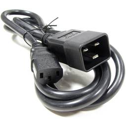 Cable Alimentación IEC-60320 3m C13 a C20 3x0.75 800W