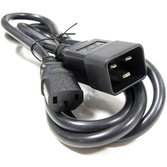 Cavo di alimentazione 3m IEC-60320 C13 alla C20 3x0.75 800W