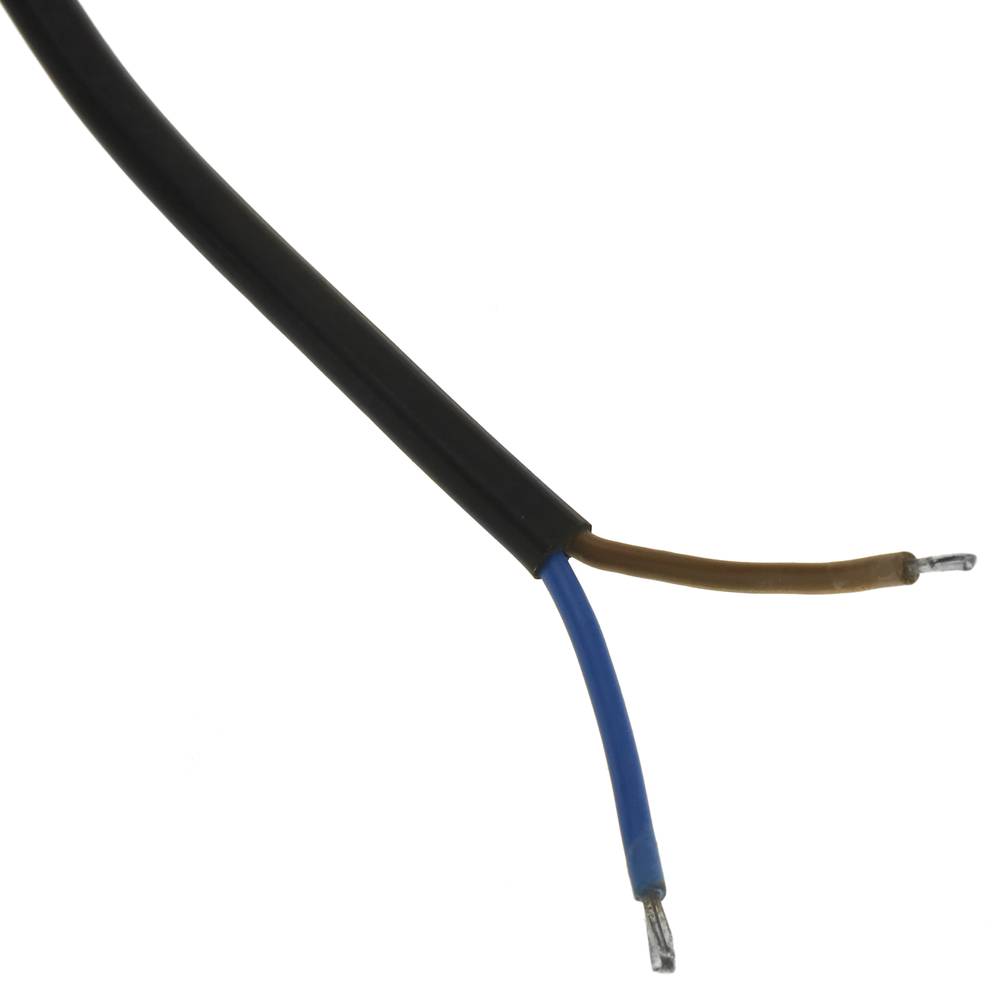 Câble HO3VVH-F 2 x 0,75 mm² 25 m blanc, 376088