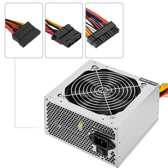 Power supply TooQ Ecopower II 500 W with silent fan 120 mm