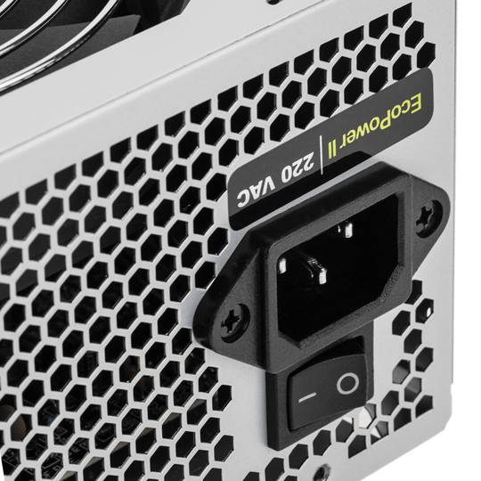 Power supply TooQ Ecopower II 500 W with silent fan 120 mm