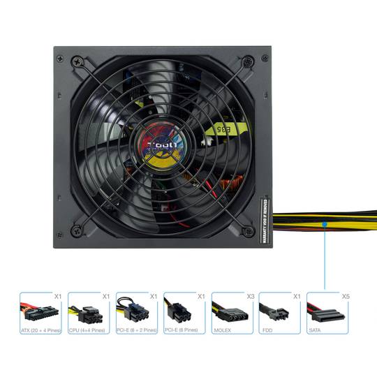 Alimentation TooQ TQAPOLO-650SP Active PFC 650W ATX