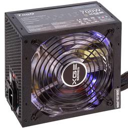Power supply TooQ Gaming XGE II with fan with 140 mm LED active PFC 700 W