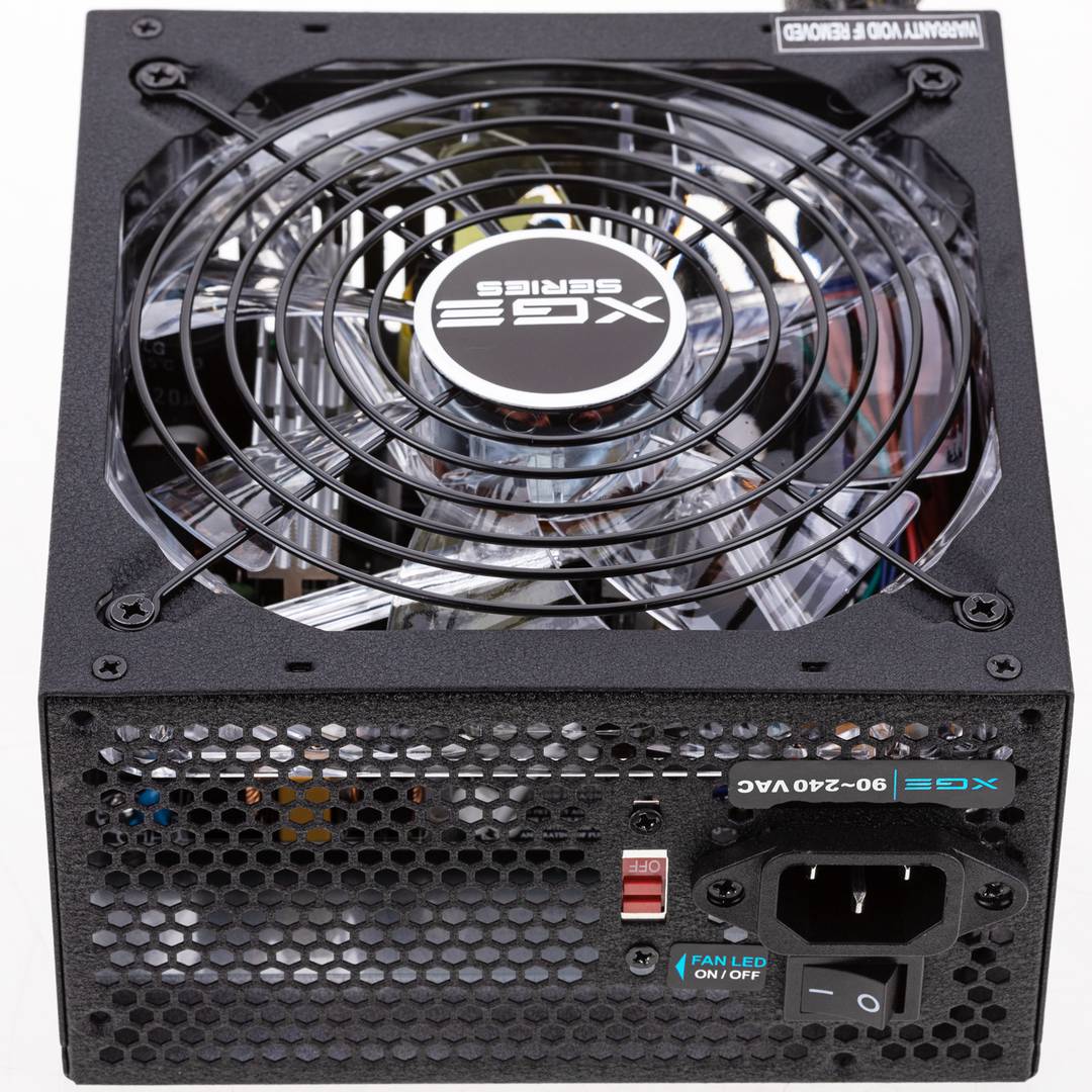 Alimentation TooQ Gaming XGE II avec ventilateur avec LED de 140 mm PFC actif 800 W