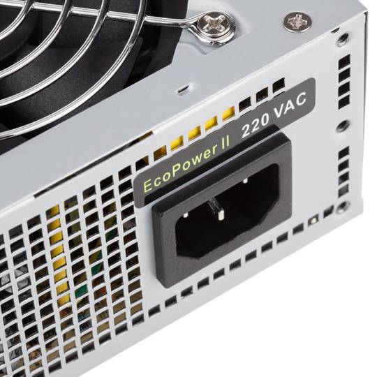 Font d'alimentació TooQ Ecopower II 500 W amb ventilador silenciós de 80 mm TQEP-500S-SFX