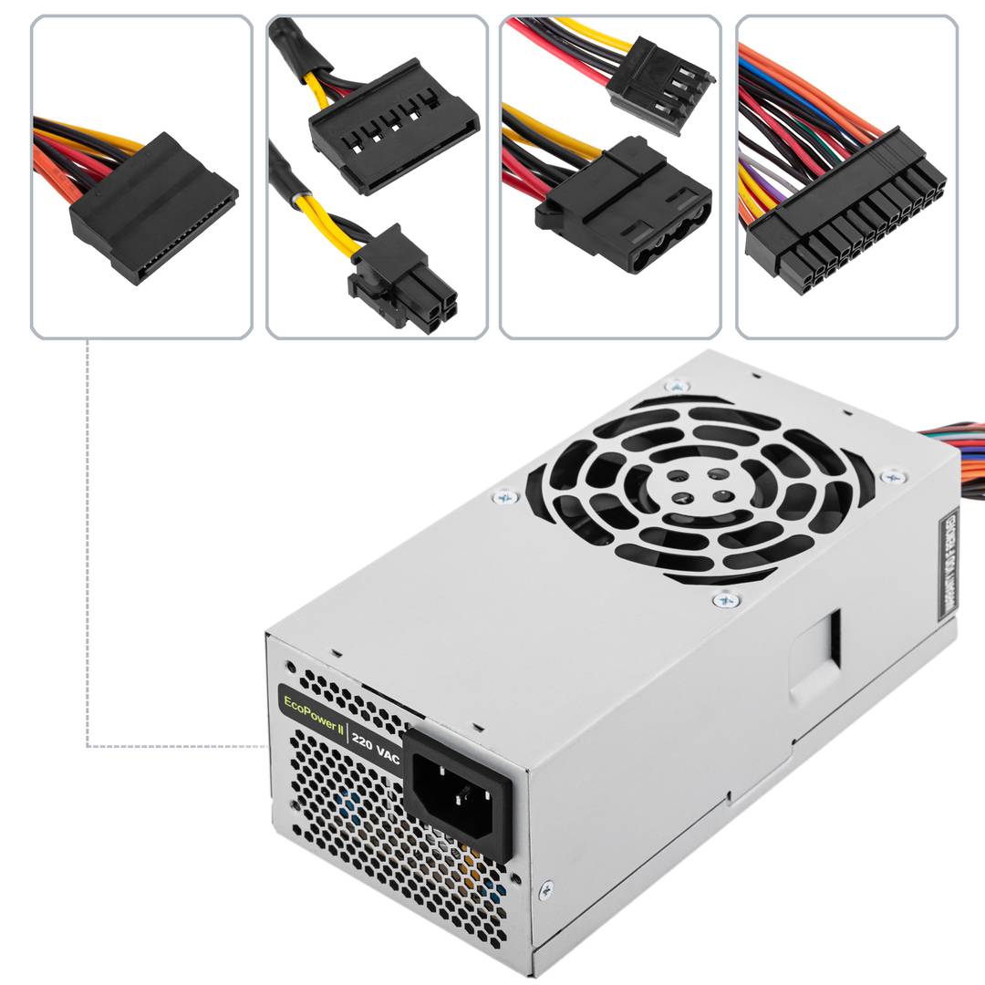 Power supply TooQ Ecopower II 500 W with silent fan 80 mm TQEP-TFX500S-O