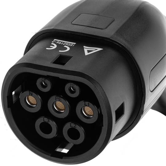 Chargeur portable monophasé pour véhicule électrique type 2 5 mètres 16A