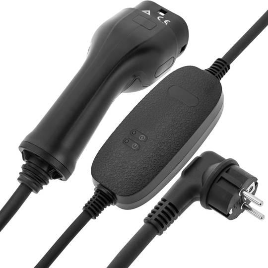 Chargeur portable monophasé pour véhicule électrique type 2 5 mètres 16A