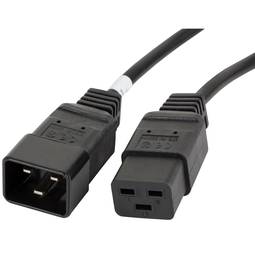 Lanberg IEC C19 auf IEC C20 Kabel schwarz 1,8 m CA-C19E-10CC-0018-BK