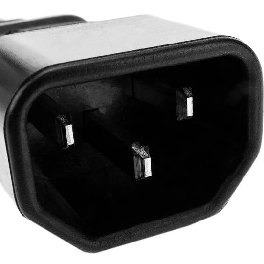 IEC-60320 0.2m voedingskabel (2xC13 / 1xC14)
