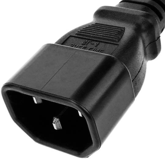 IEC-60320 0.2m voedingskabel (2xC13 / 1xC14)