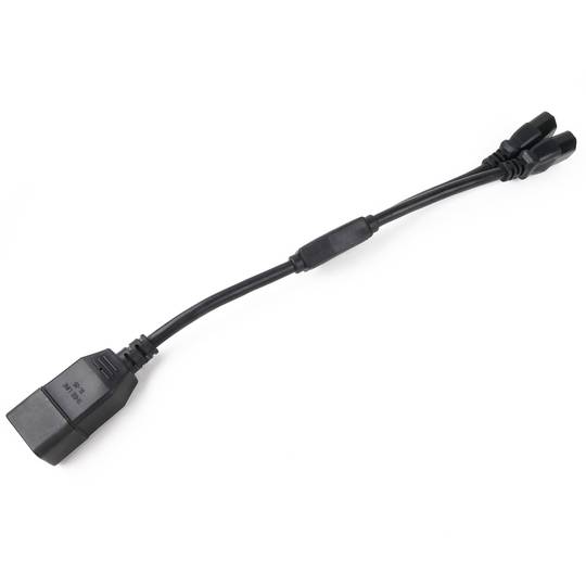 Cable d'alimentació IEC-60320 2 C13 a 1 C20 de 20cm