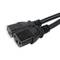Cable d'alimentació IEC-60320 2 C13 a 1 C20 de 20cm