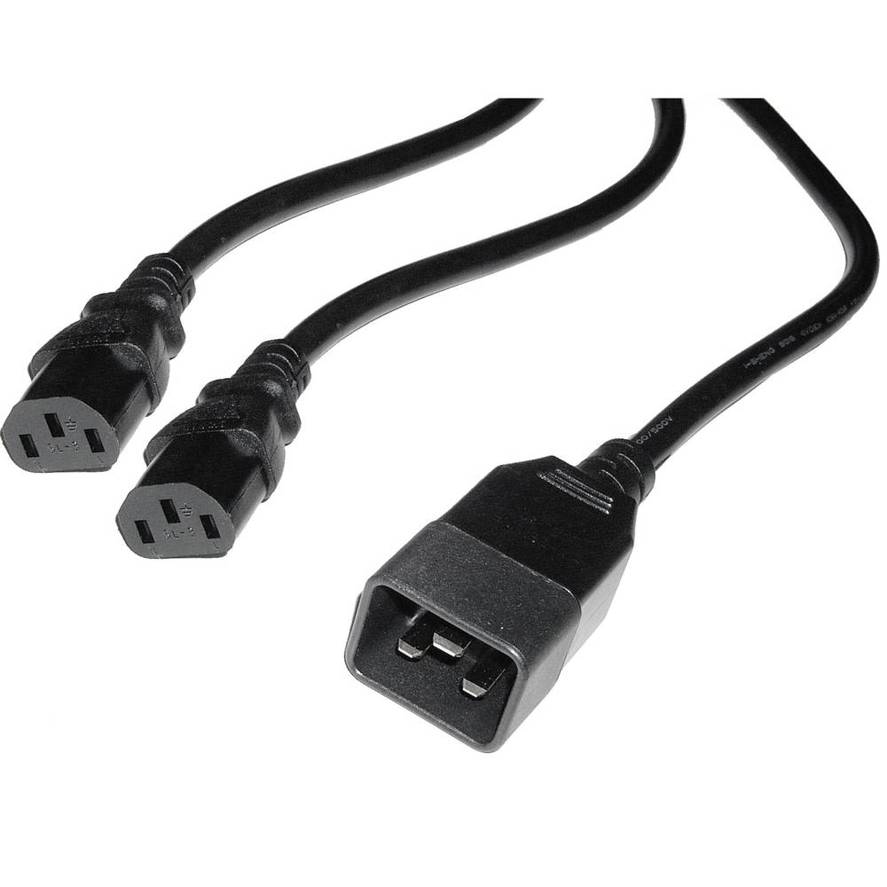 Cable Power IEC-60320 1.8m (2xC13/1xC20)