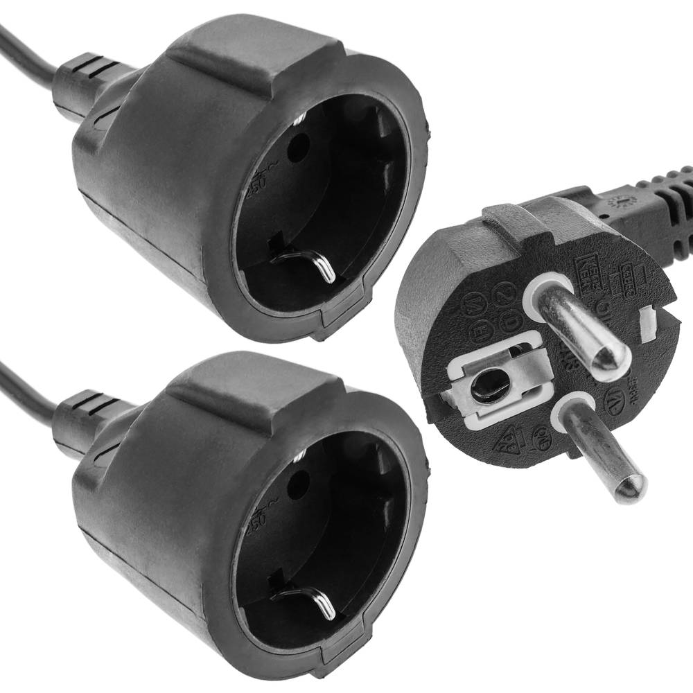 Unterputz-Steckdose, 1x CEE 7/3, 1x USB-A, 1x USB-C (Strom & Licht) 