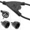 Cable de alimentación duplicador de schuko de 80 cm. 1 x Schuko macho a 2 x Schuko hembra